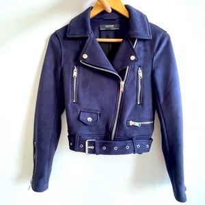 Navy Suede jacket from Zara perfect condition